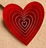 "New" (2 Pack) 500 Pc/Roll Love Red Hearts Sealing Stickers                                                                    19