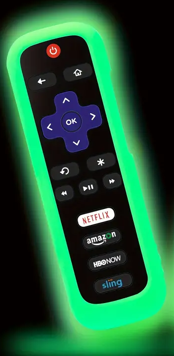 "New" Universal Luminous Silicone Remote Control Cover for Roku                                       17