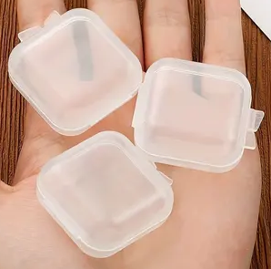 "New" (20 Pack) Mini Portable Transparent Plastic Storage Case                                         20