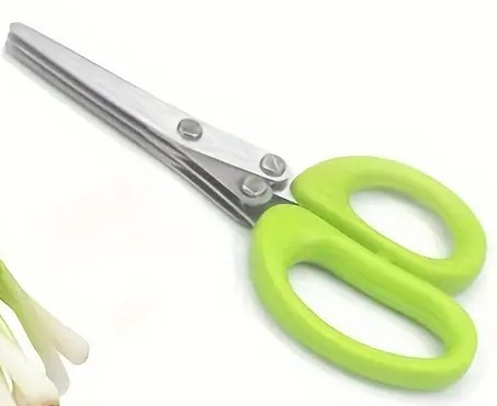 "New" (3-Pack) 5 Inch 3-Layer Vegetable Scissors for Chopping Vegetables                                                         19