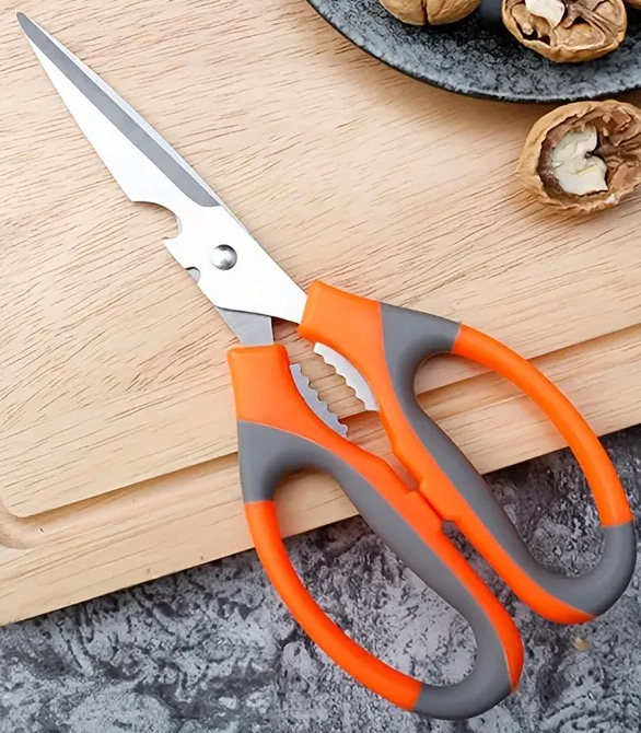 "New" Multifunctional Stainless Steel Kitchen Scissors with Bottle Opener                            19