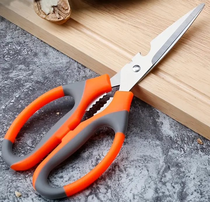 "New" Multifunctional Stainless Steel Kitchen Scissors with Bottle Opener                            19