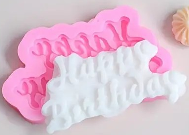 "New" Happy Birthday Silicone Chocolate Mold - Versatile and High-Quality                        16