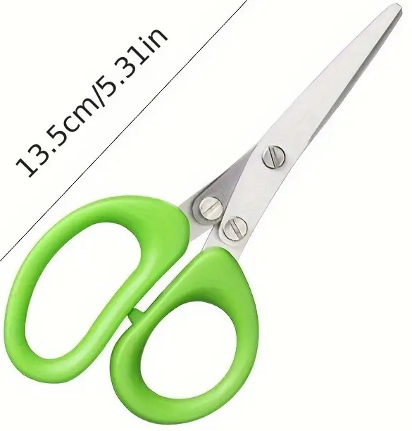 "New" (3-Pack) 5 Inch 3-Layer Vegetable Scissors for Chopping Vegetables                                                         19