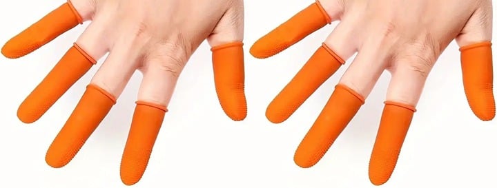 "New" 10 Pcs Reusable Anti-Static Finger Cots - Finger Protection Sleeve      13