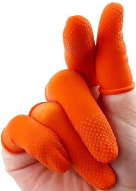 "New" 10 Pcs Reusable Anti-Static Finger Cots - Finger Protection Sleeve      13