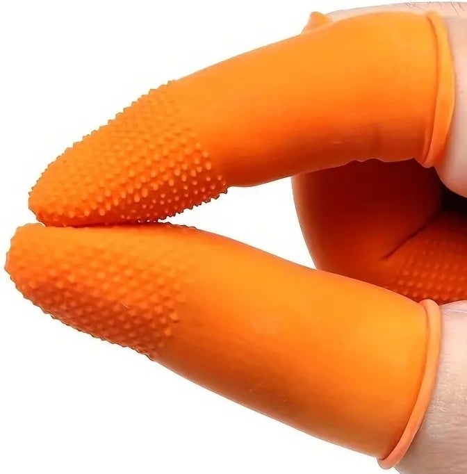 "New" 10 Pcs Reusable Anti-Static Finger Cots - Finger Protection Sleeve      13