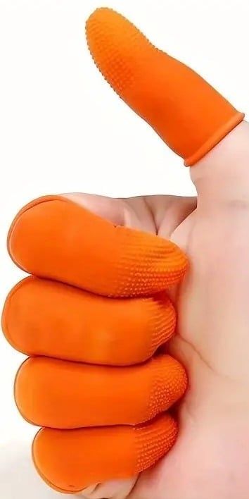 "New" 10 Pcs Reusable Anti-Static Finger Cots - Finger Protection Sleeve      13