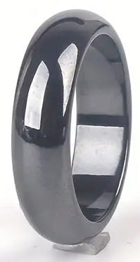 "New" (Size 6) Stylish Silver-Plated Magnetic Ring                            19