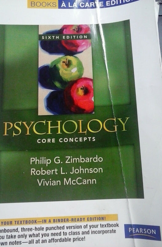 9780205762293 Psychology: Core Concepts, Books a la Carte Edition (6th Edition)