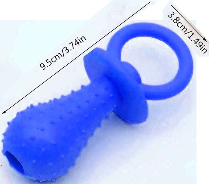 "New" Blue Pet Puppy Clean Teeth Pacifier Toy                                 20