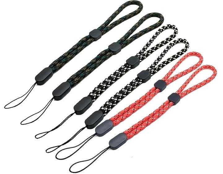 "New" (6 Pack) Adjustable Hand/Wrist Lanyard Strap for Phone/IPhone/USB Flash 17