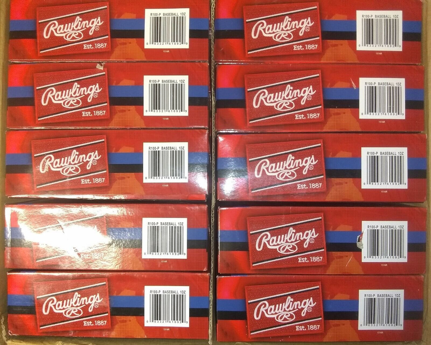 083321610929 "New" R100-P (36 Balls) Rawlings High School Practice Balls