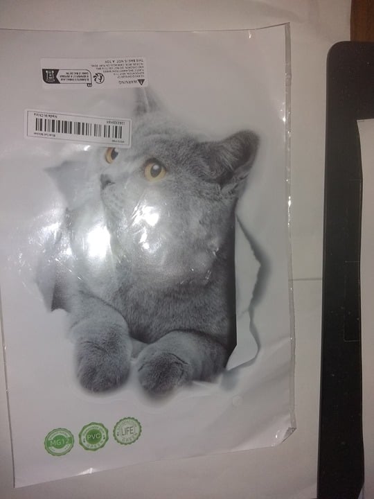 "New" Adorable Grey Cartoon Kitten Pet Series Decoration Set                  19