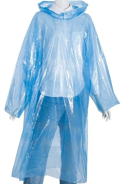 "New" Raincoat for Adults - Drawstring Hood, Vacuum Packed for Emergencies    15