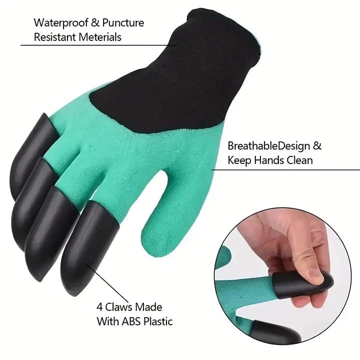 "New" Waterproof Gardening Gloves with Claw Design                            14