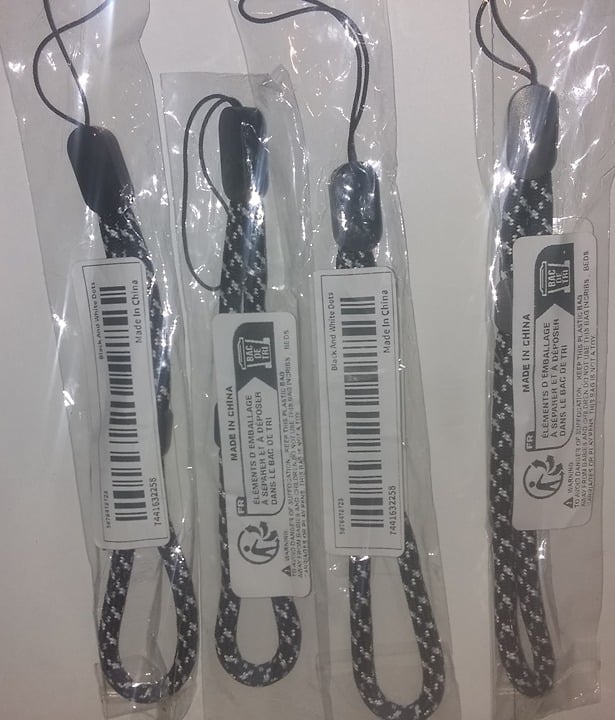 "New" (4 Pack) Adjustable Hand/Wrist Lanyard Strap                            17