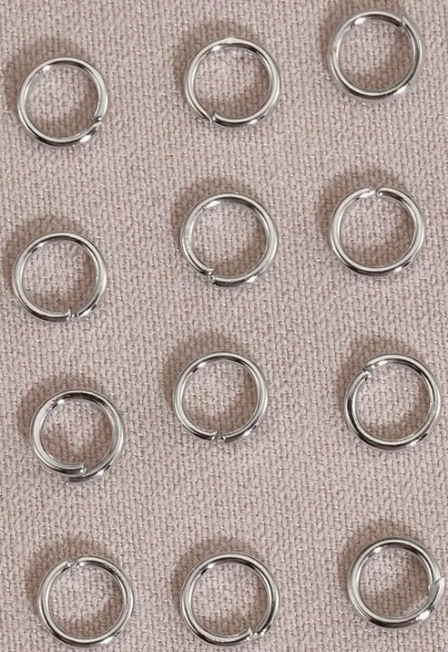 "New" 1000 Pcs Open Jump Rings Split Rings Pendant Connectors Rings           13