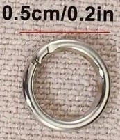 "New" 1000 Pcs Open Jump Rings Split Rings Pendant Connectors Rings           13