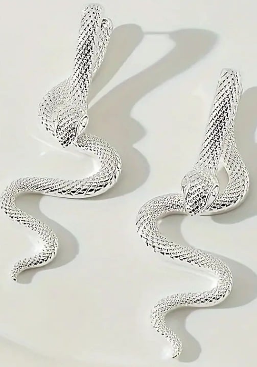 "New" Vintage Snake Shaped Front and Rear Earrings                            16