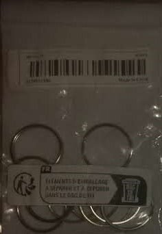 "New" 10 Pcs Heavy Duty Metal Key Rings                                       20