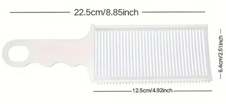 "New" Barber-Grade Men's Hair Styling Comb - White, Heat Resistant            17