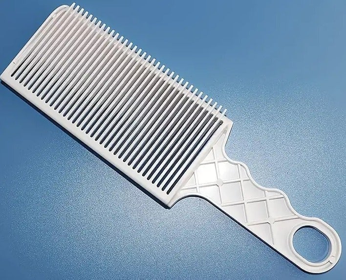 "New" Barber-Grade Men's Hair Styling Comb - White, Heat Resistant            17