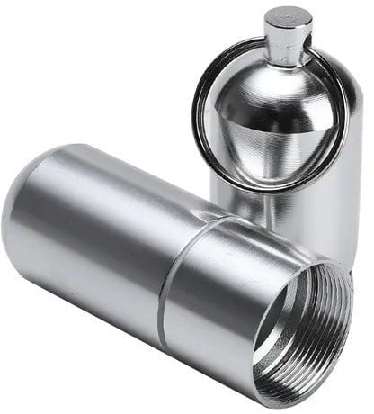 "New" Aluminum Waterproof Capsule/Toothpick Holder                            16