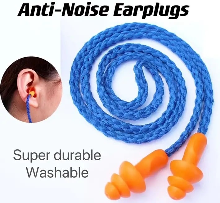 "New" Soft Silicone Earplugs - Insulated Ear Protection (2 Pair)              15