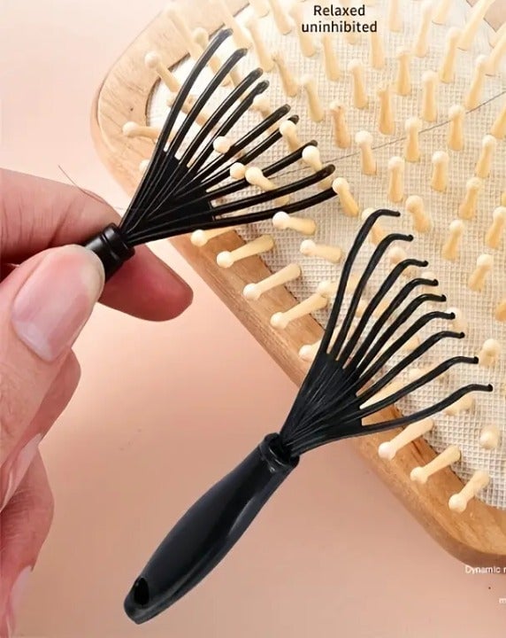 "New" 2 Brushes Cleaning Rakes &amp; Handheld Mini Hair Brush Rakes               14