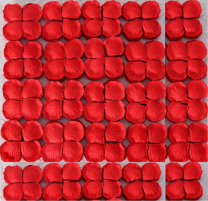 "New" 100Pcs Silk Rose Petals for Valentine's Day - 2" Faux Floral            14