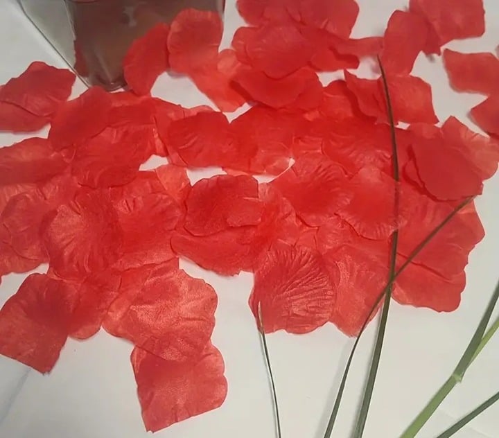 "New" 100Pcs Silk Rose Petals for Valentine's Day - 2" Faux Floral            14