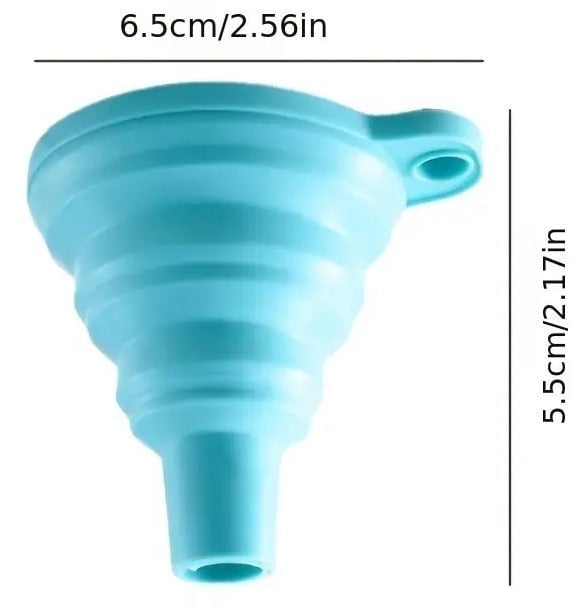 "New" Foldable Silicone Funnel Suitable for Kitchen Supplies                  13