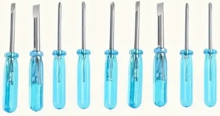 "New" (2 Pack) 10Pc Mini Screwdriver Set                            17