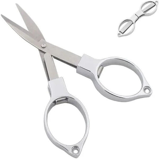 "New" Stonego Folding Safety Scissors Comfortable Zinc Alloy Grip