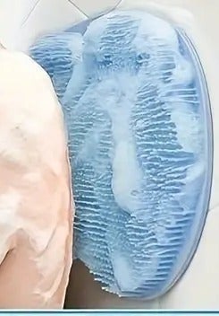 "New" Silicone Bath/Shower Wall Mounted Back Scrubber w/Non-Slip Suction Cups 19