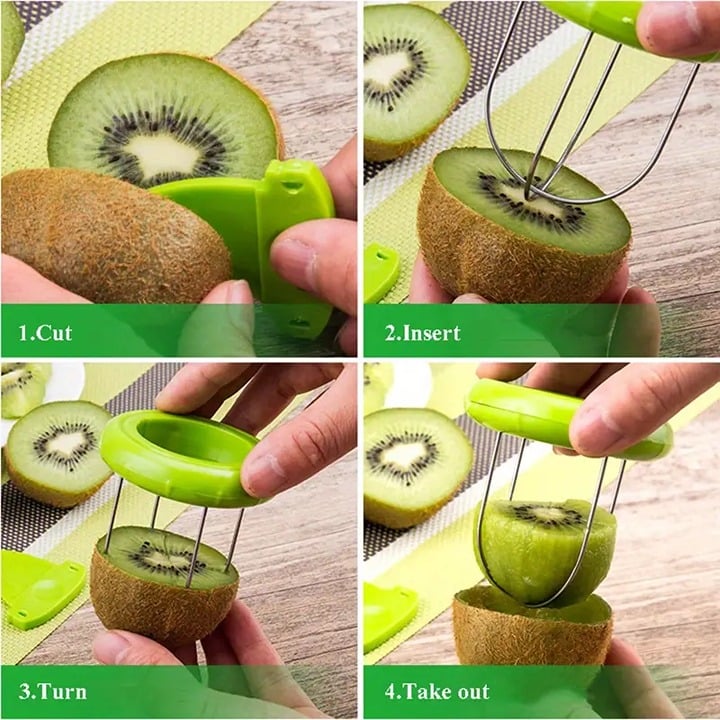 "New" 1 Pc Kiwi Peeler: An Easy-to-Use Splitter for Special Fruits            19