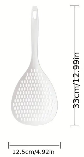 "New" White Durable &amp; Heat Resistant Mesh Colander for Draining &amp; Serving     11