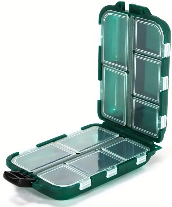 "New" Green Portable Small Weekly Travel Pill Organizer                       20