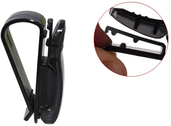 "New" Practical Car Visor Sunglasses Clip w/Card Holder                       20