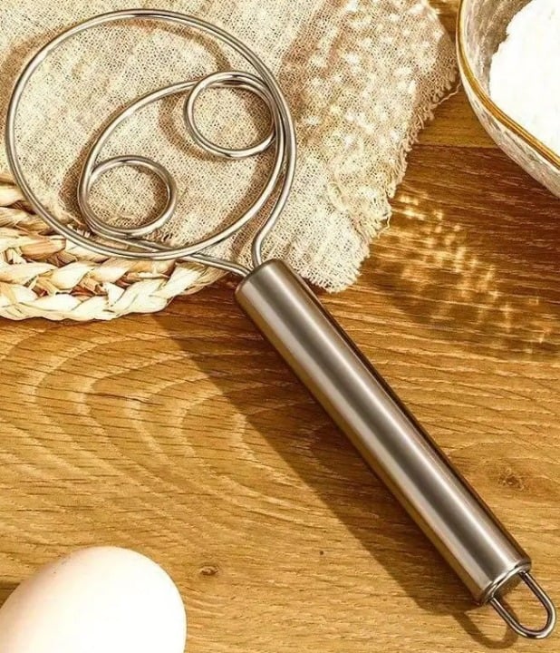 "New" Upgraded Stainless Steel Baking Double Eye Coil Hanging Eggbeater       19