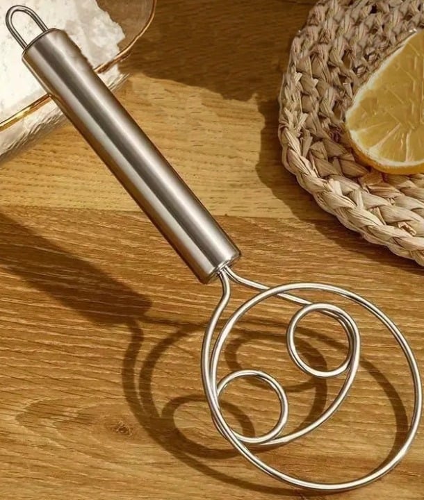 "New" Upgraded Stainless Steel Baking Double Eye Coil Hanging Eggbeater       19