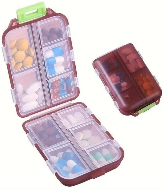 "New" Portable Small Weekly Travel Pill Organizer                             20