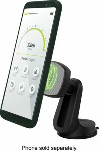 018068139129 "New" Bracketron Car Dash/Vent/Wind ow Mount + Qi Wireless Charger