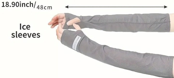 "New" 2Pcs Oversized Men's Ice Sleeves, Loose Summer Outdoor Sleeves          20