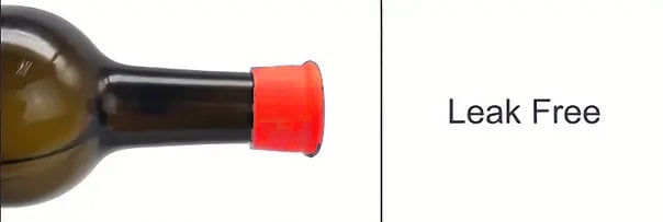 "New" Leak-Proof Silicone Seals: Versatile Wine &amp; Beer Stoppers               17