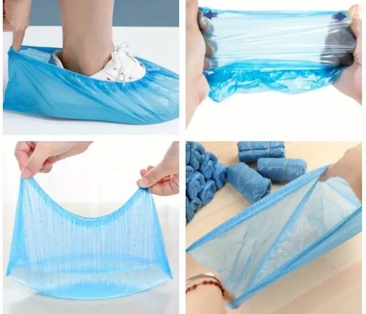 "New" 100 Pc Disposable Shoe Covers for House and Office Use                  20