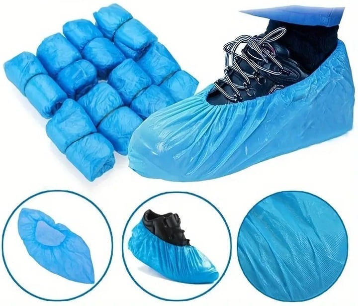 "New" 100 Pc Disposable Shoe Covers for House and Office Use                  20