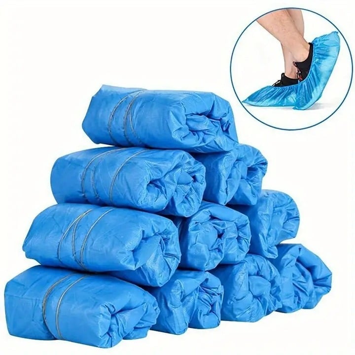 "New" 100 Pc Disposable Shoe Covers for House and Office Use                  20