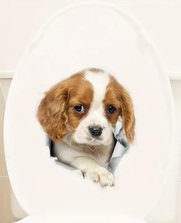 "New" Cute Pet Puppy Toilet/Refrigerator Sticker                              19